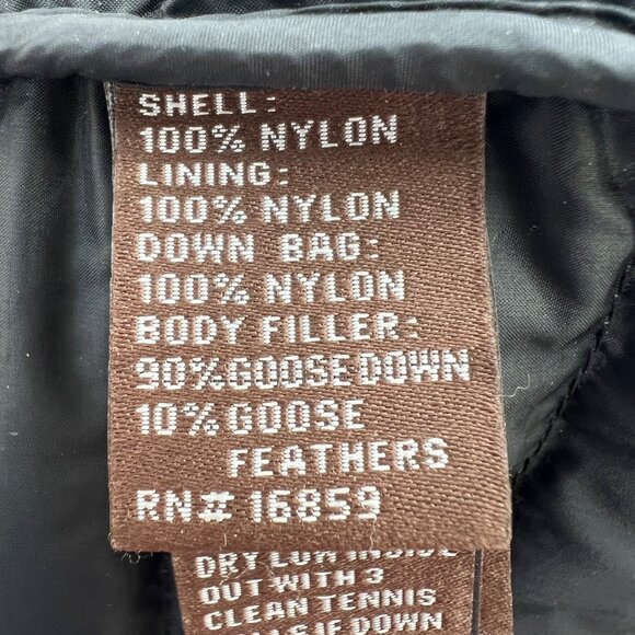 J McLaughlin Quilted Bow Waist Lightweight Goose Down Jacket Black Size Medium - Picture 10 of 12